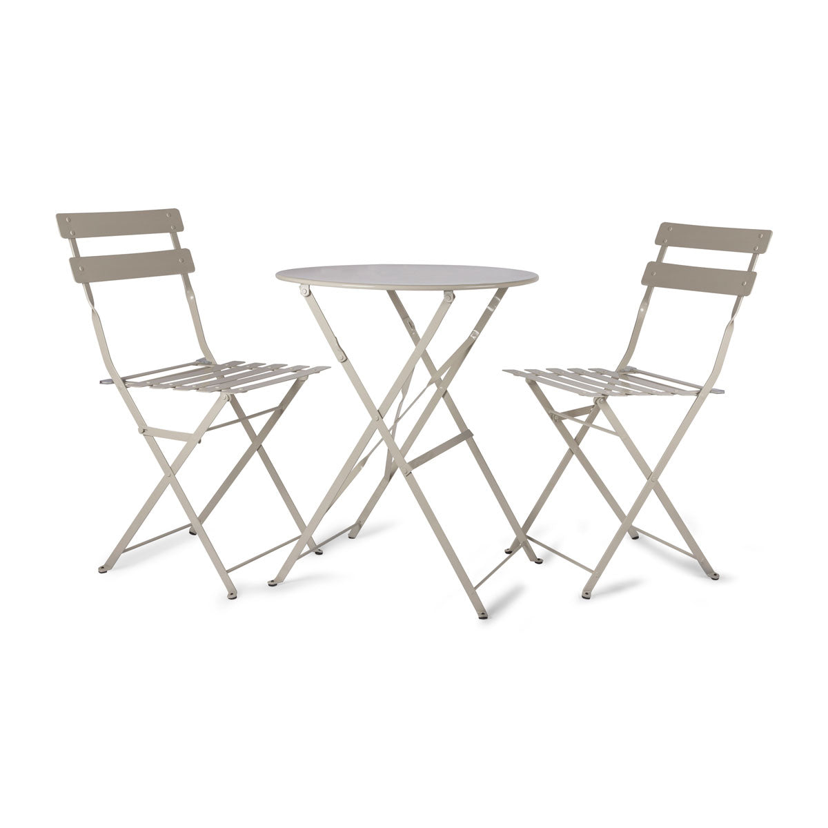 Cream Metal Bistro Set -