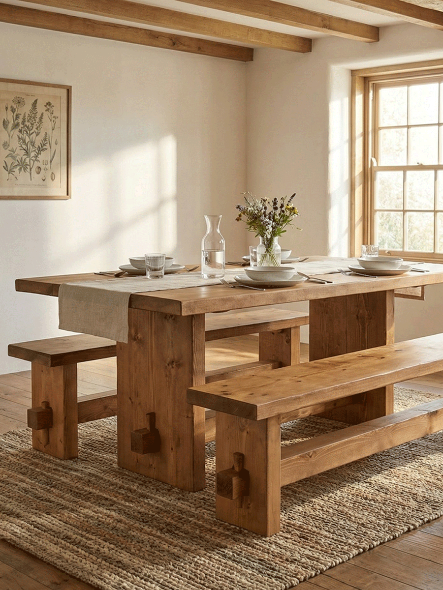 Derwent Dining Table and Benches - Dining Table and Benches Sets