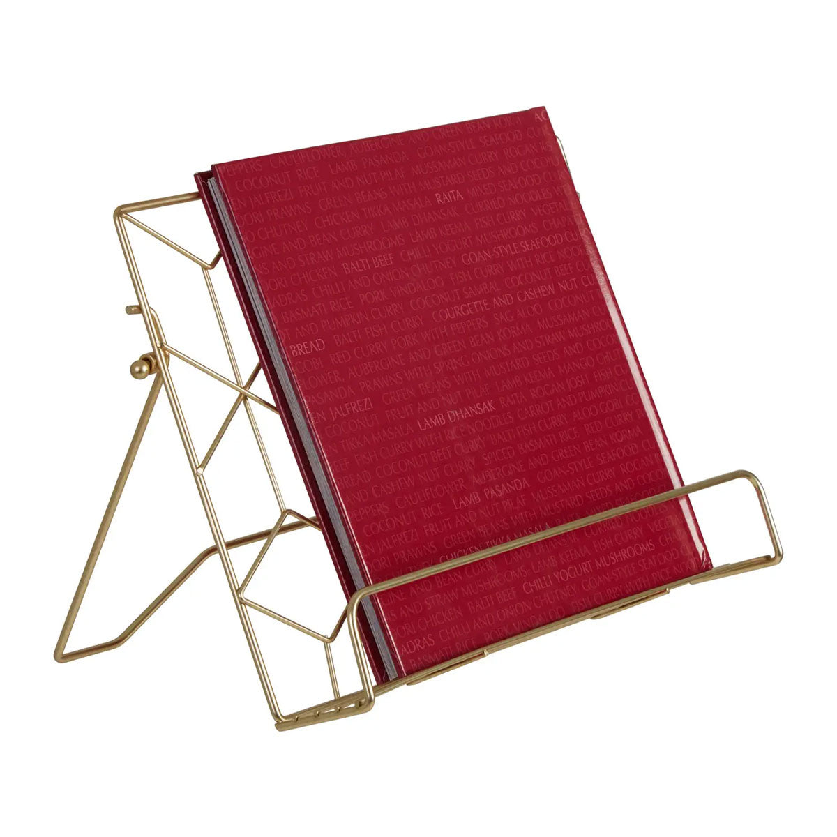 Gold Metal Cook Book Stand - Kitchenware