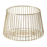 Gold Metal Fruit Basket - Tableware & Entertaining