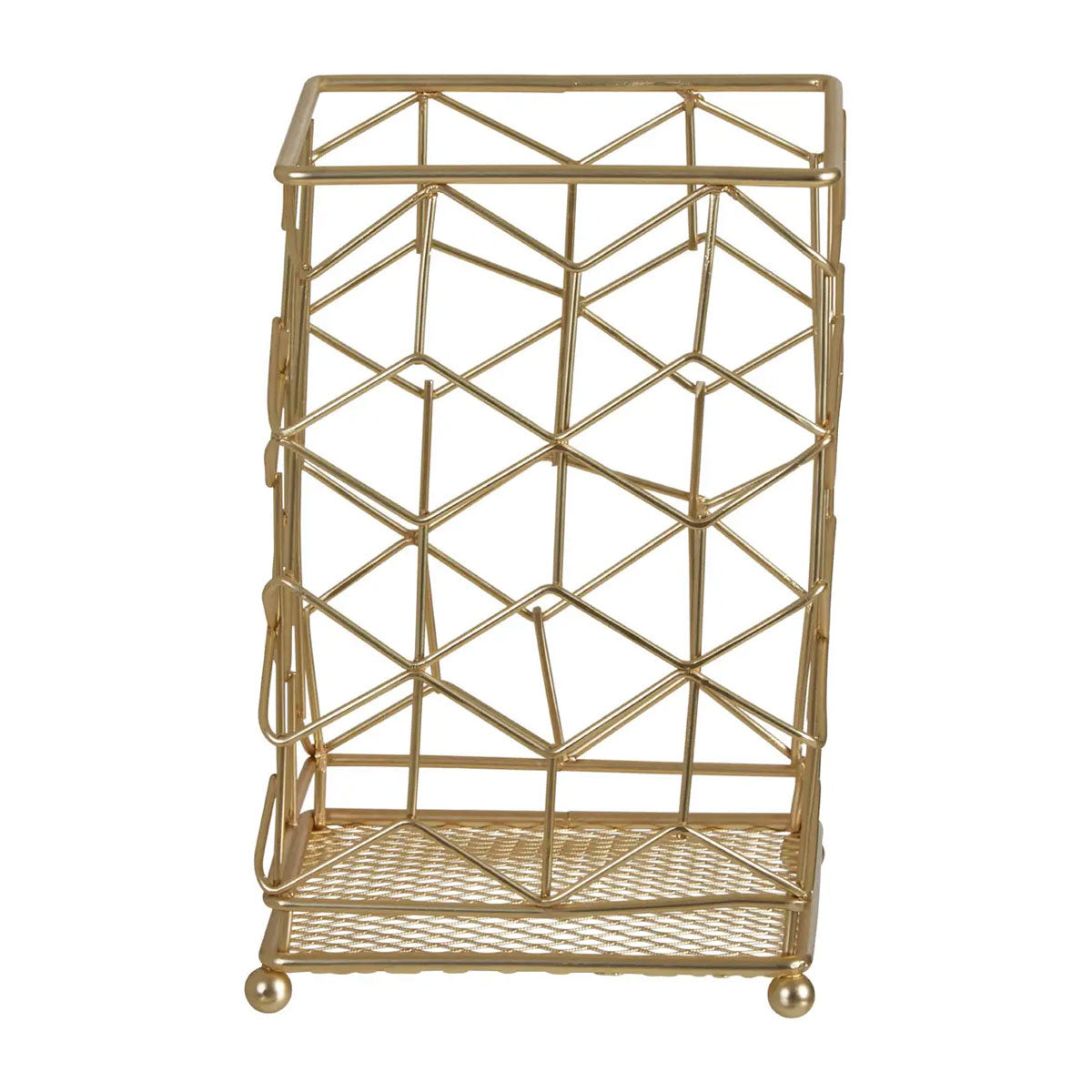 Gold Metal Utensil Holder - Kitchenware