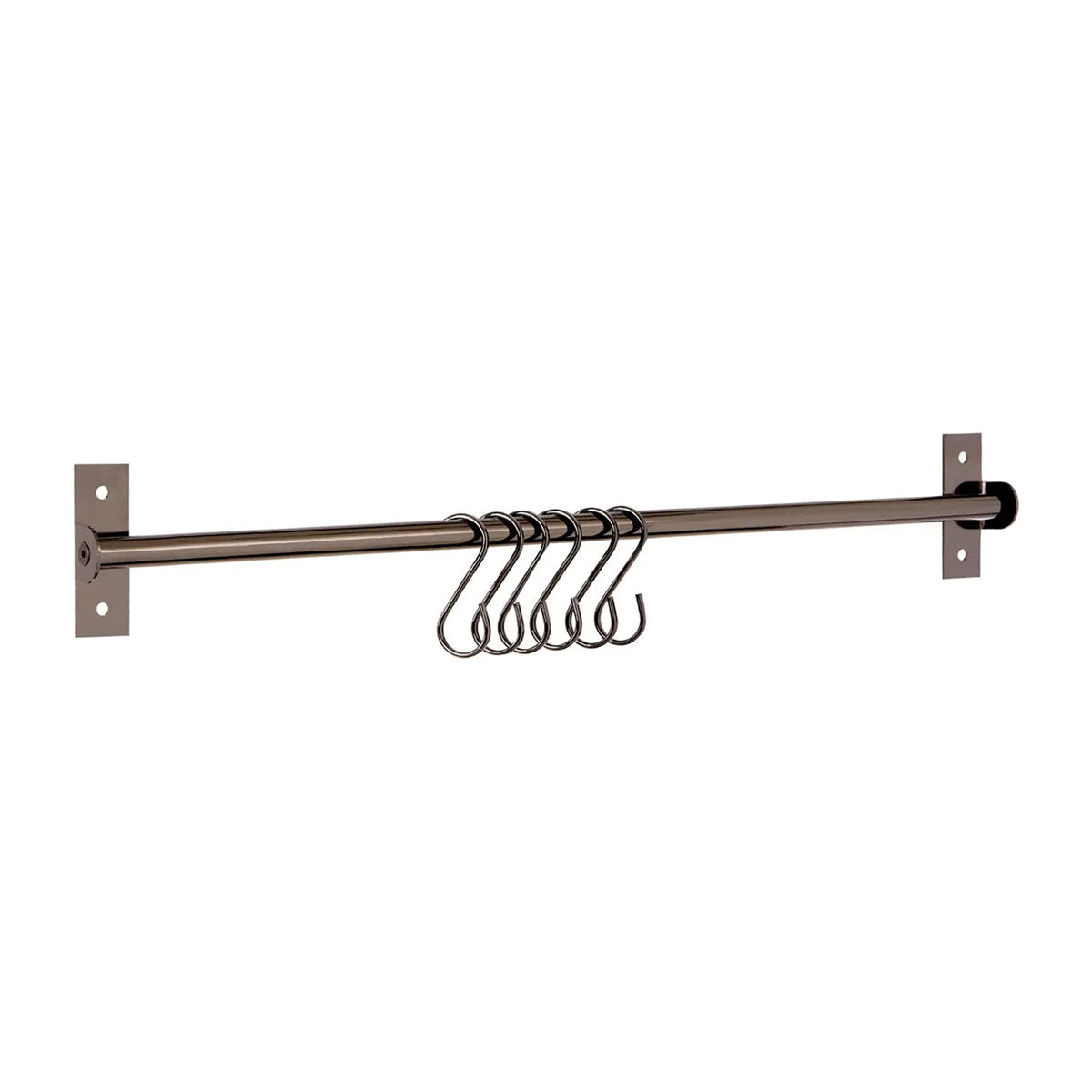 Gunmetal Hanging Rail - Coat Hooks & Hall Storage