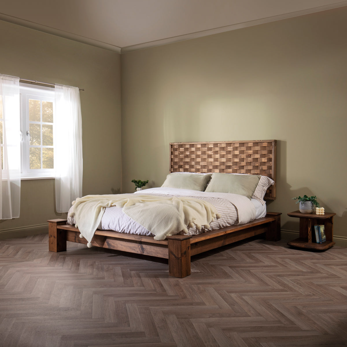 Haltwhistle Bed Frame and Healey Headboard -