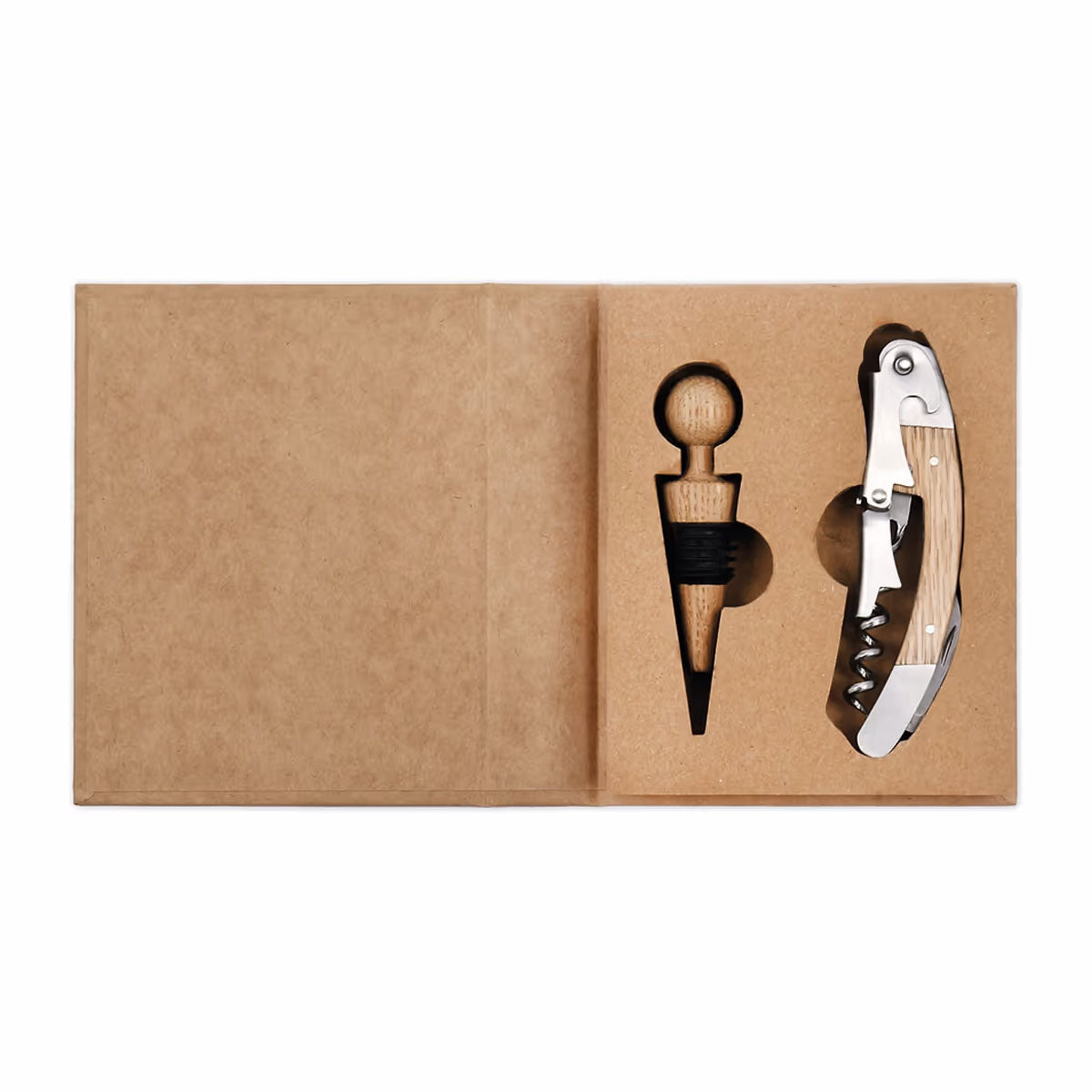 Oak Bottle Opener Gift Set -