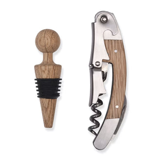 Oak Bottle Opener Gift Set -