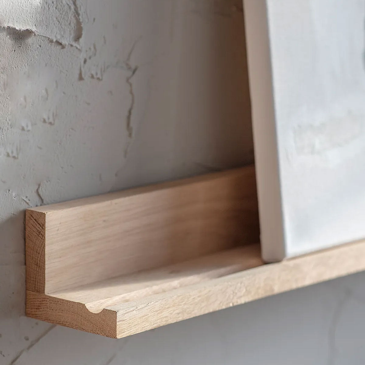 Oak Picture Shelf - Coat Hooks & Hall Storage