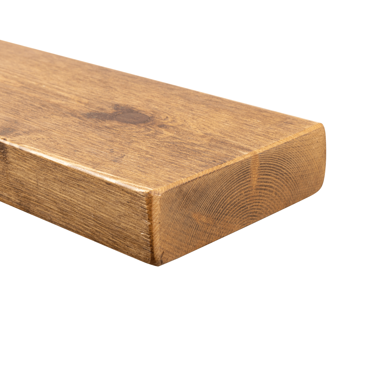 Rustic Floating Shelf 14.5cm x 4.5cm - Medium Oak