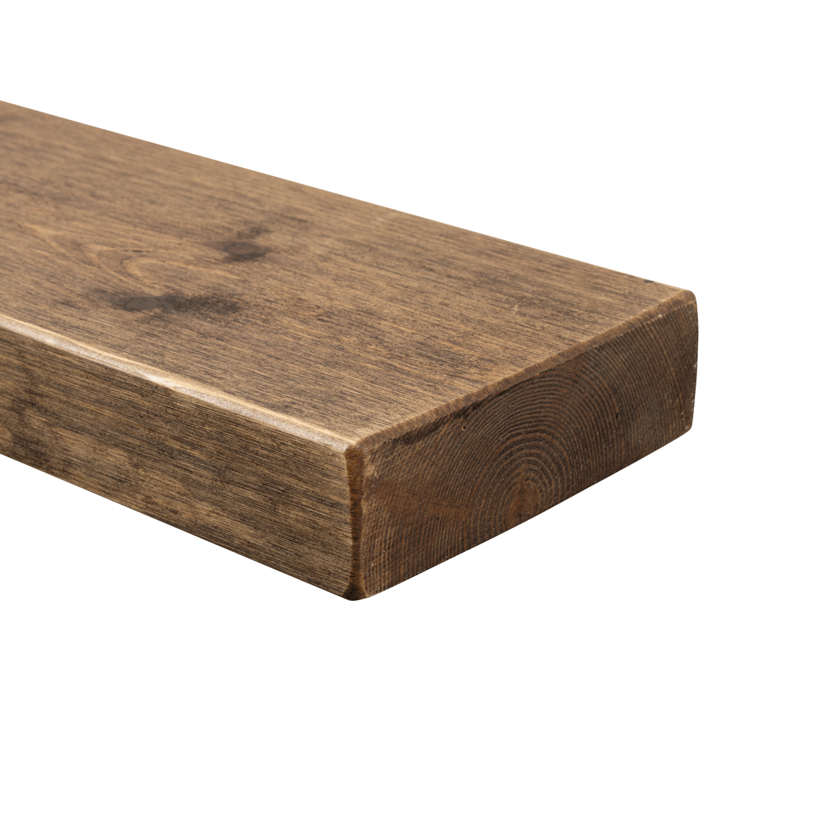 Rustic Floating Shelf 14.5cm x 4.5cm - Smoke Pine