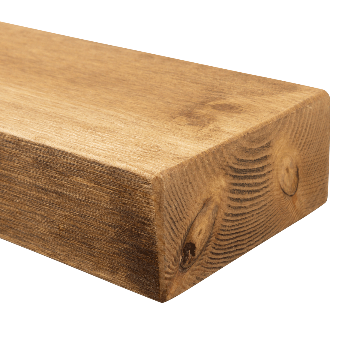 Rustic Floating Shelf 22cm x 3.5cm - Medium Oak