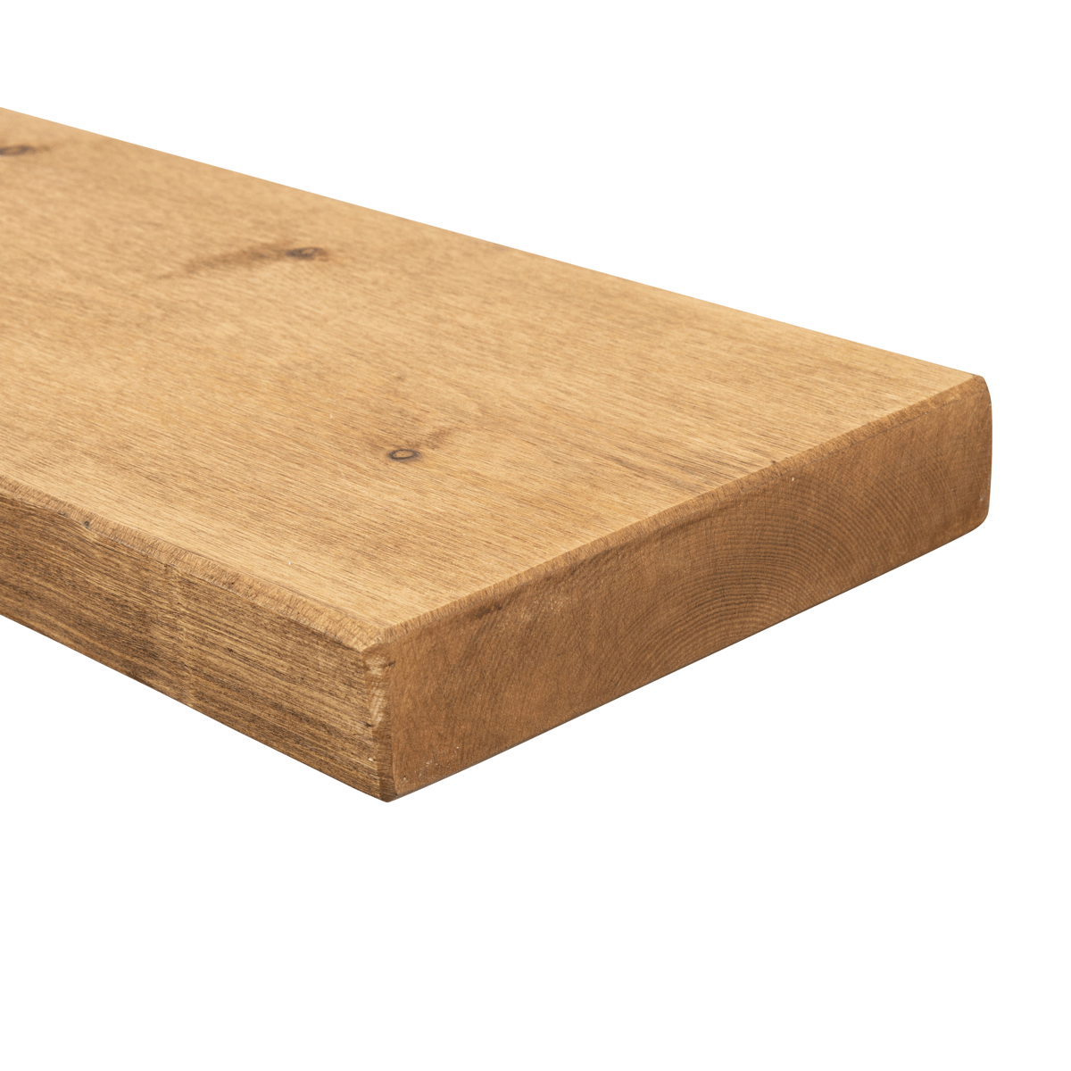 Rustic Floating Shelf 22cm x 4.5cm - Medium Oak