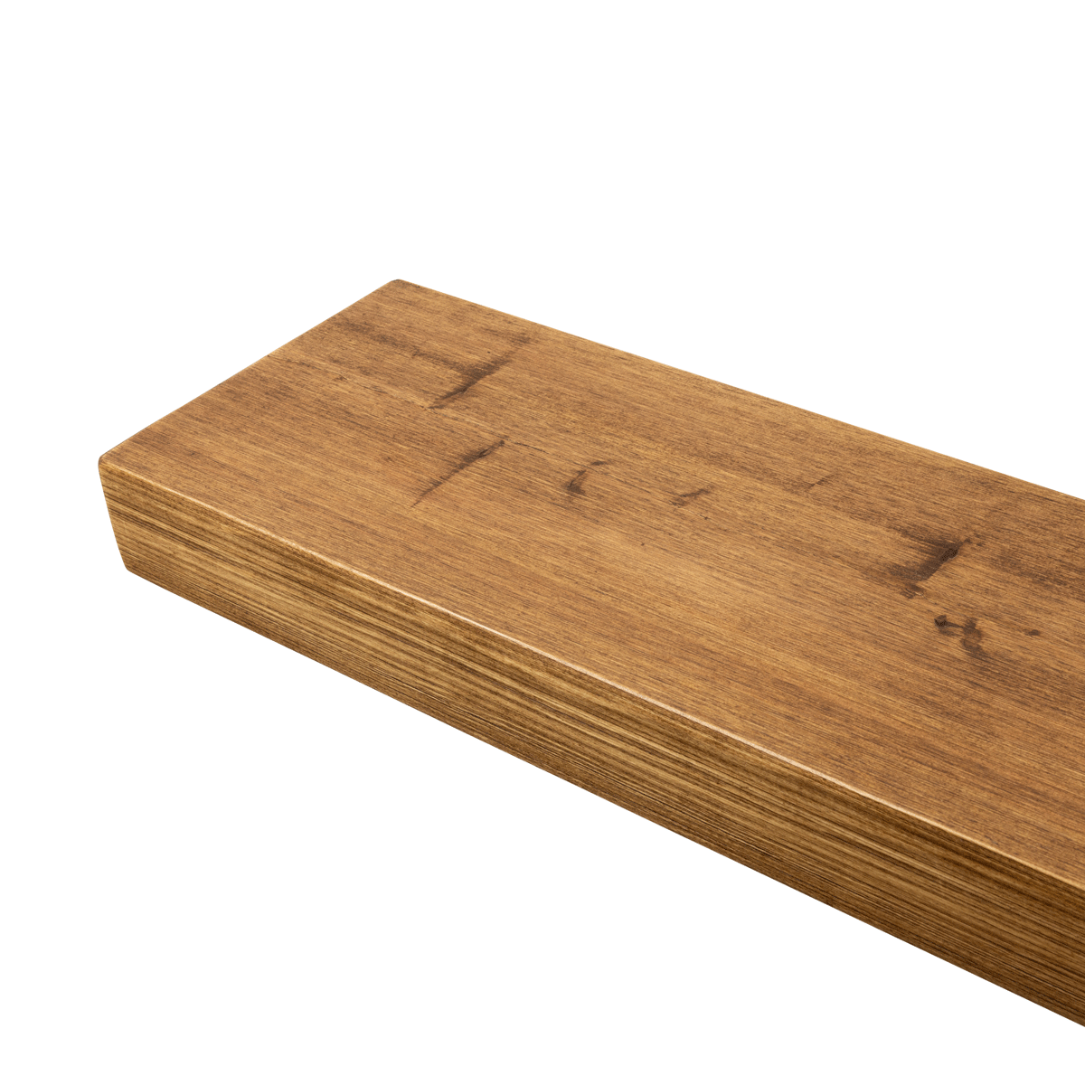 Rustic Floating Shelf 22cm x 7cm - Medium Oak