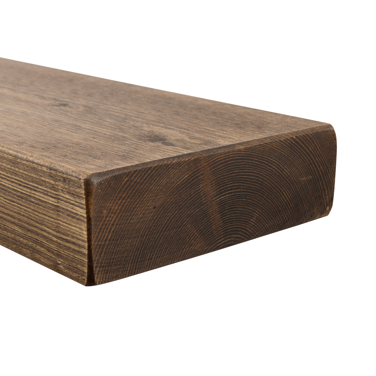 Rustic Floating Shelf 22cm x 7cm - Smoke Pine