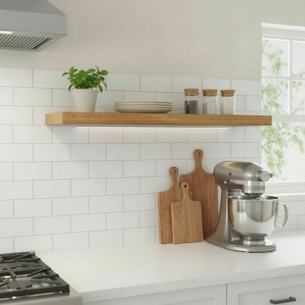 Rustic Floating Shelf - 22cm x 7cm