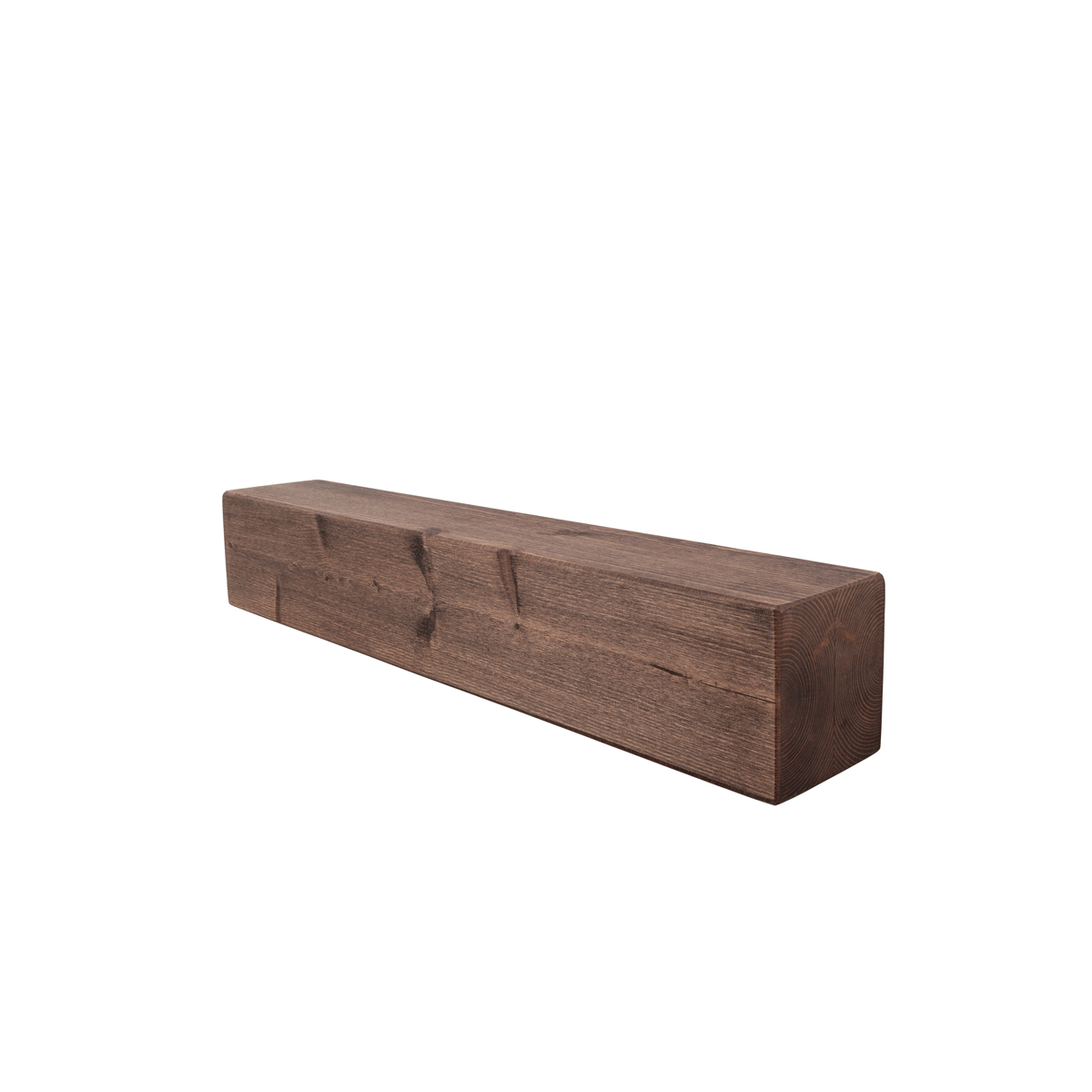 Rustic Mantel Beam 14.5cm x 14.5cm - Walnut