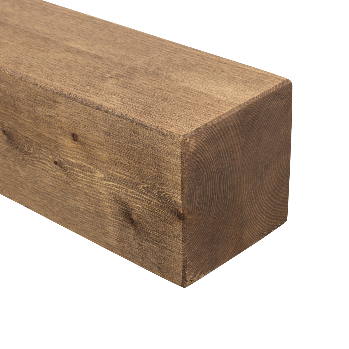 Rustic Mantel Beam 14.5cm x 14.5cm - Smoke Pine