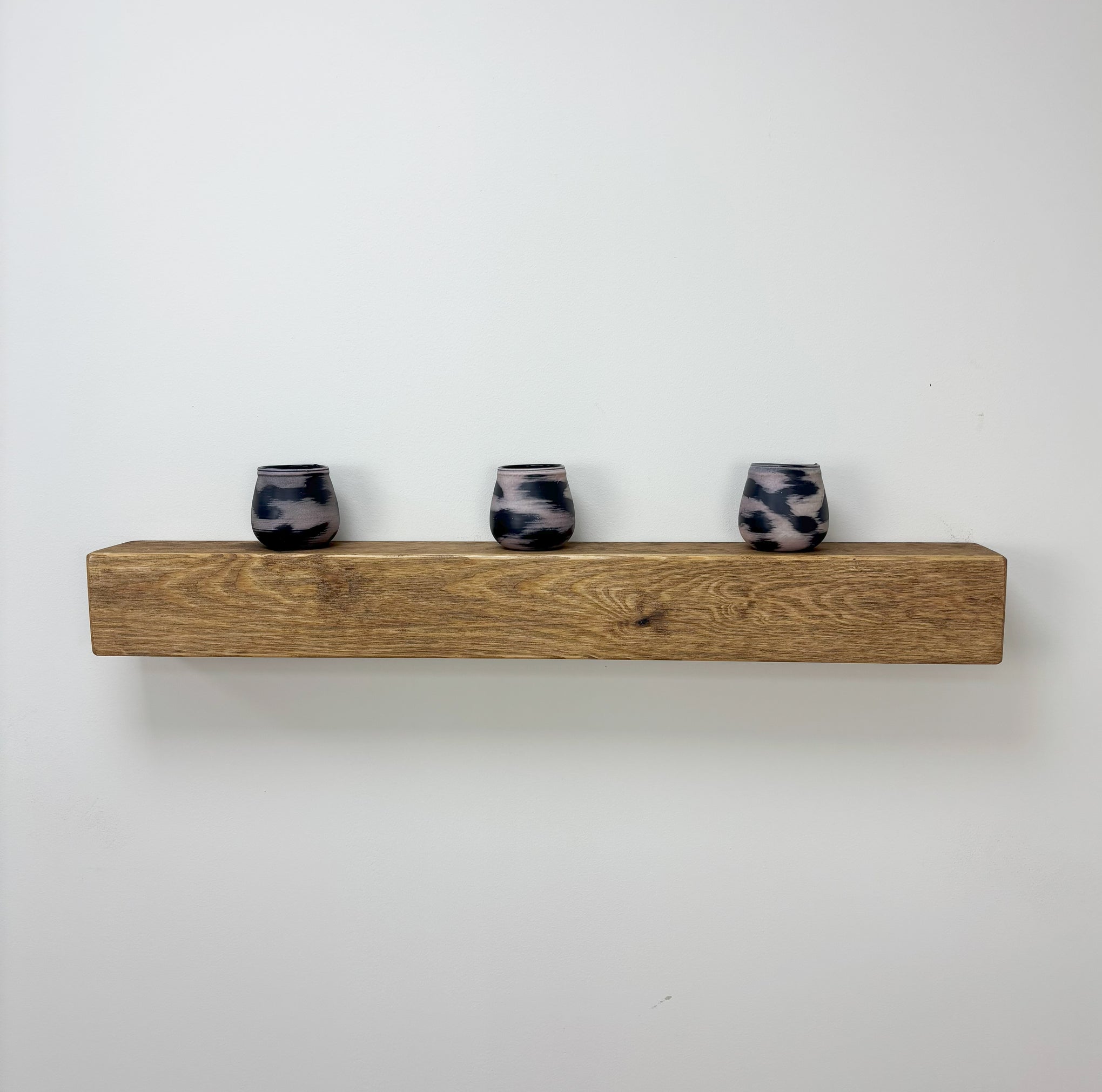 Rustic Mantel Beam - 9.5cm x 9.5cm - medium oak
