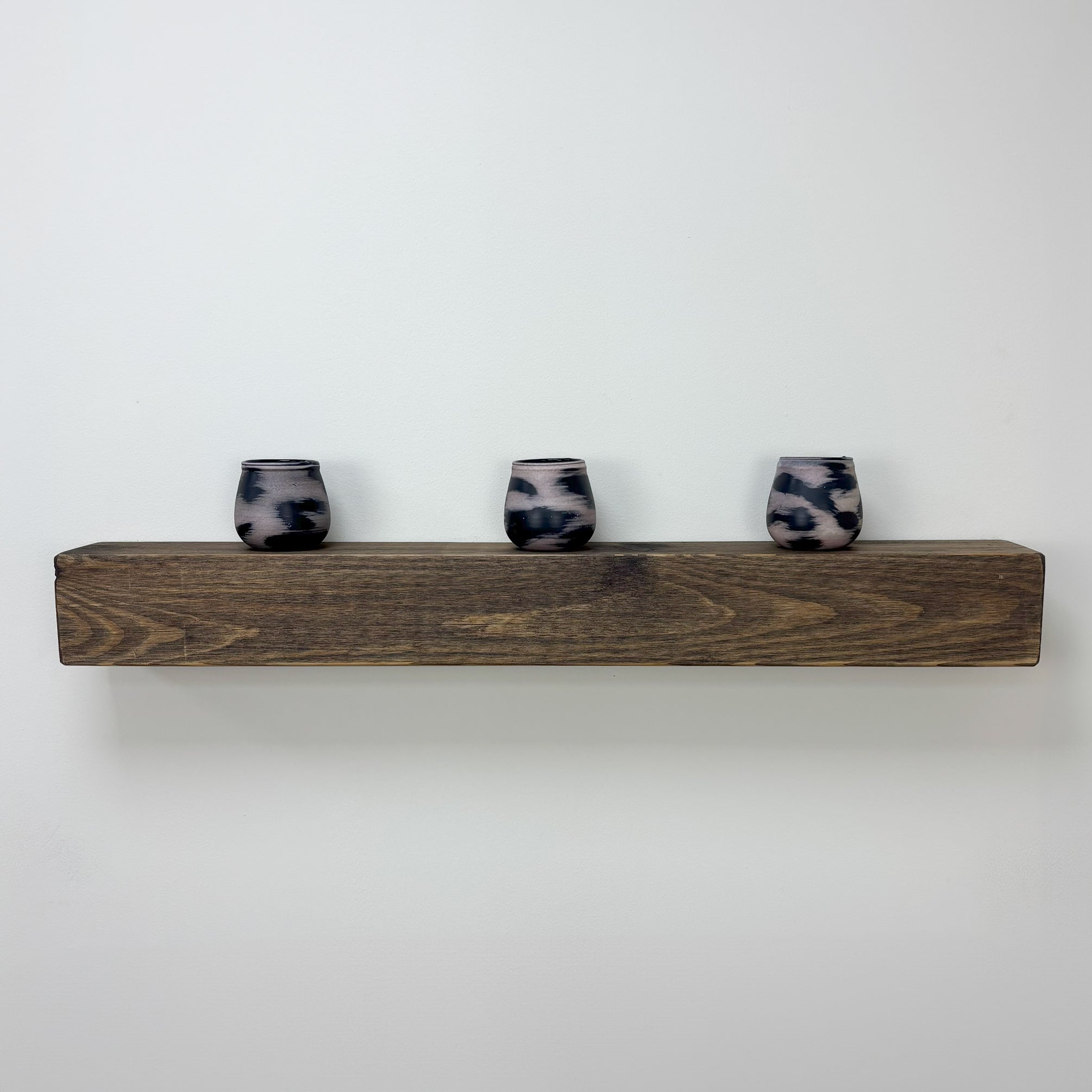 Rustic Mantel Beam - 9.5cm x 9.5cm - smoke pine