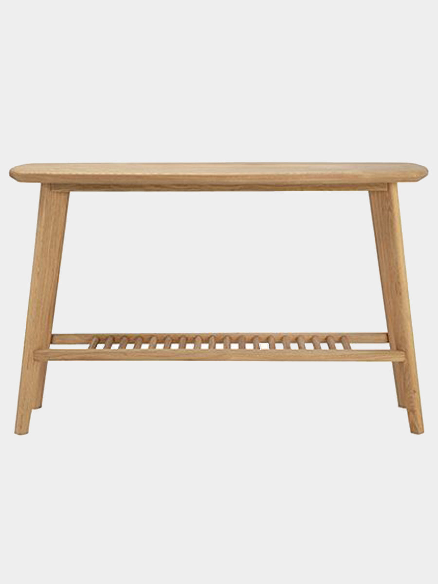 Salters Oak Console Table With Storage