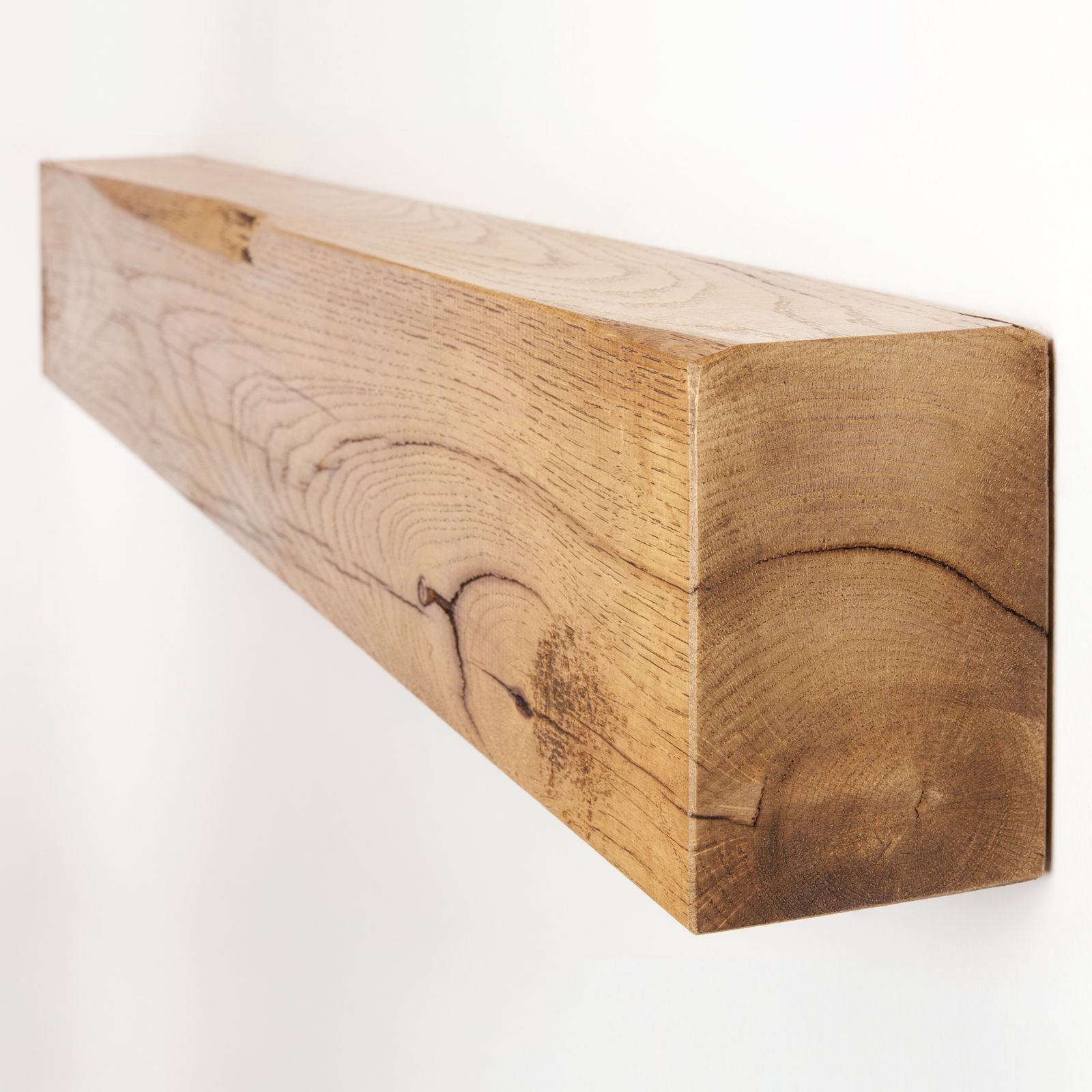 4x6 Oak Mantel Beam (9x14cm) - smoke oak