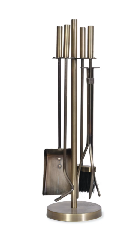 Brass Fireside Tool Set And Stand