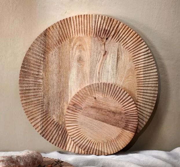 Circular Wooden Chopping Board  Small