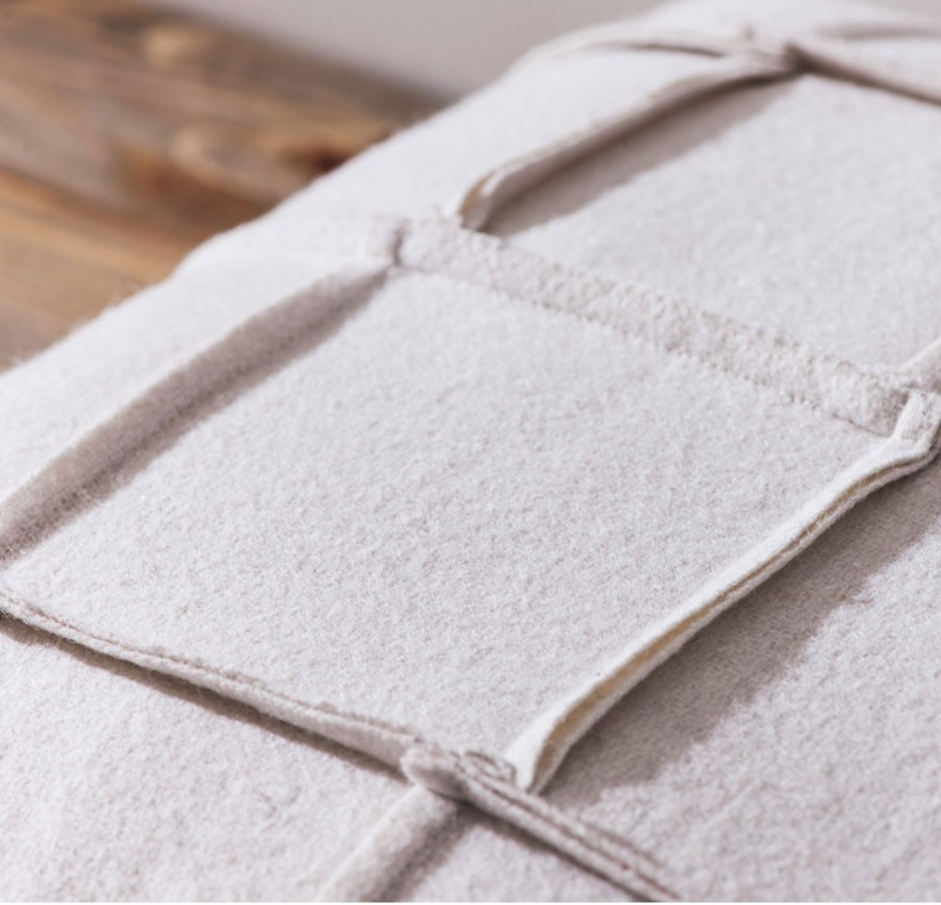 Cream Wool Mix Cushion - Soft Furnishings