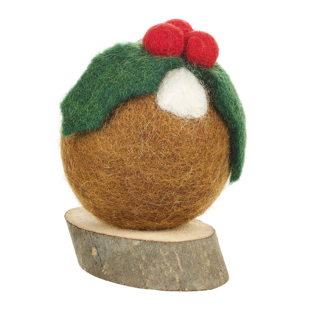Felt Christmas Pud Decoration - Christmas Decorations