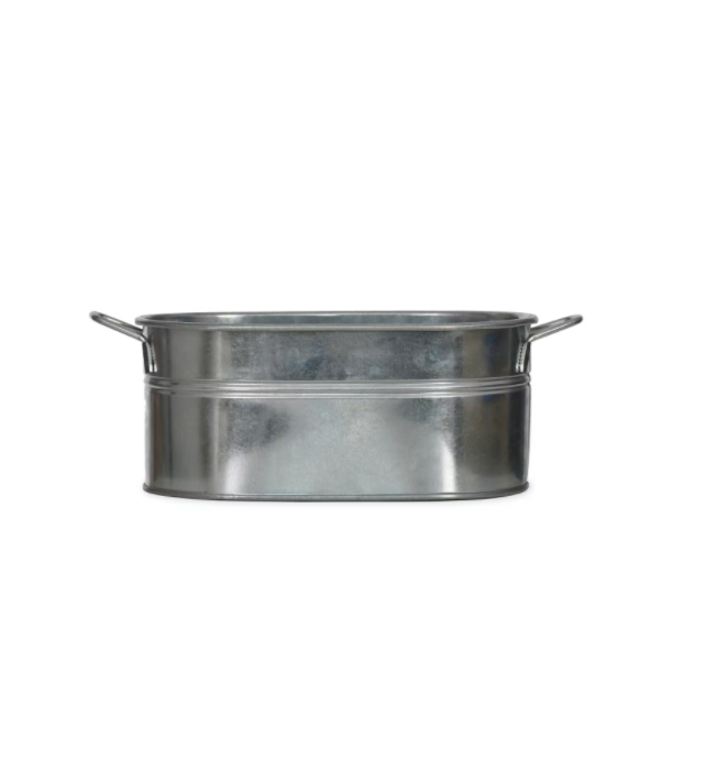 Galvanised Steel Plant Trough - Small - Planters, Vases & Bowls