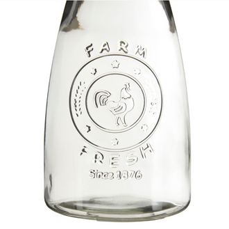 Glass Embossed Carafe