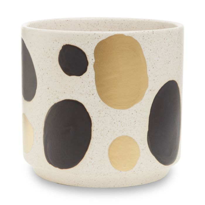 Gold and Black Planter - Planters, Vases & Bowls