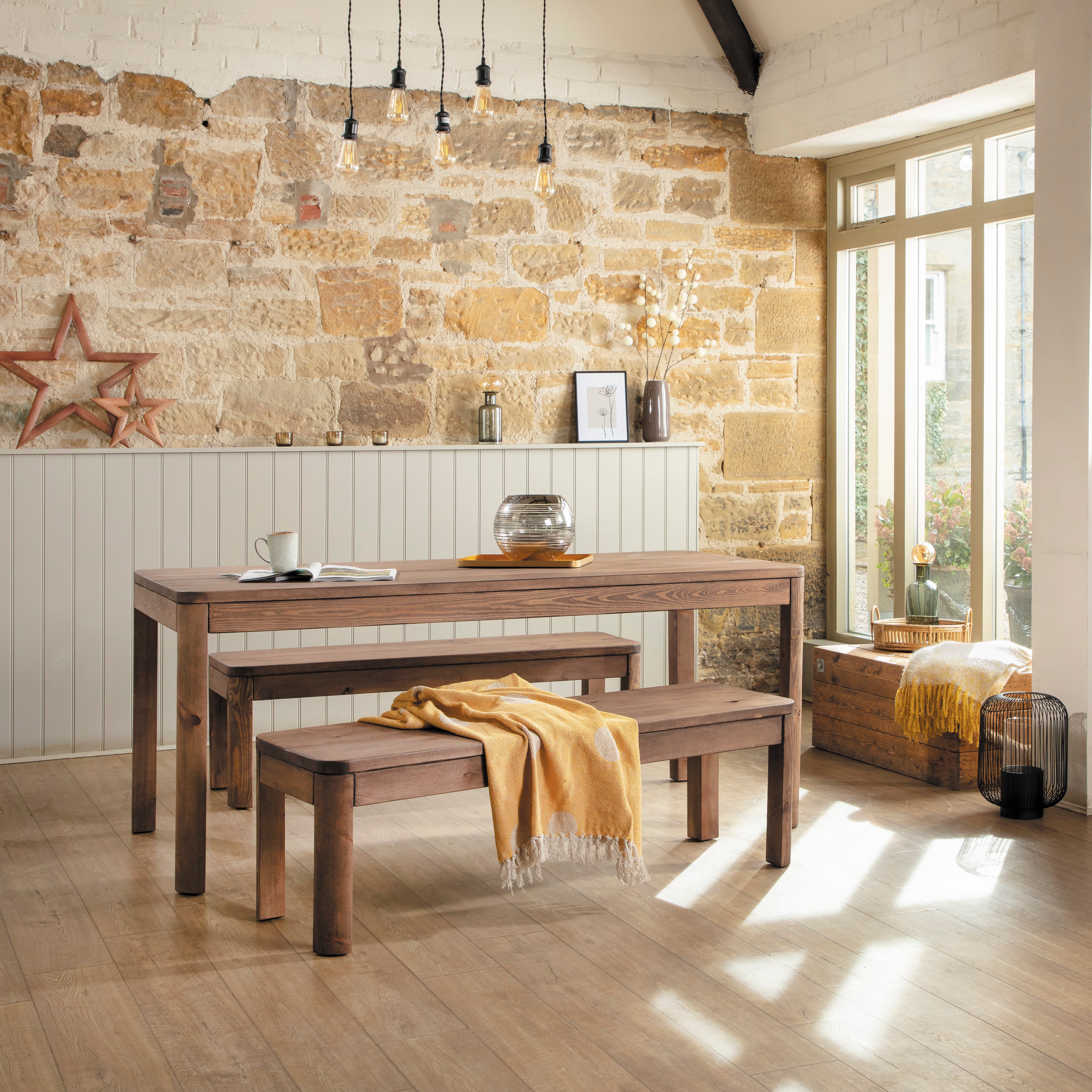 Gosforth Dining Bench - Dining Bench