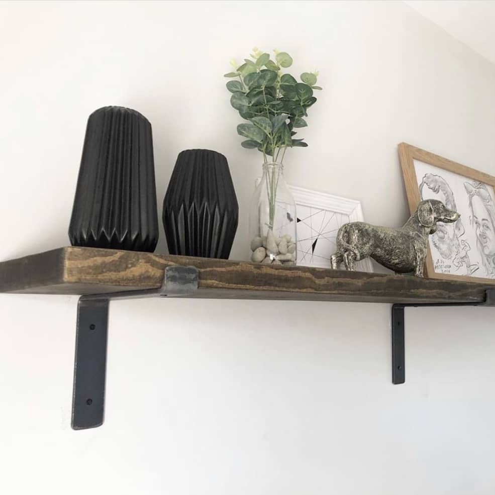 Hetton Raw Steel Shelf Bracket - Shelving Accessories