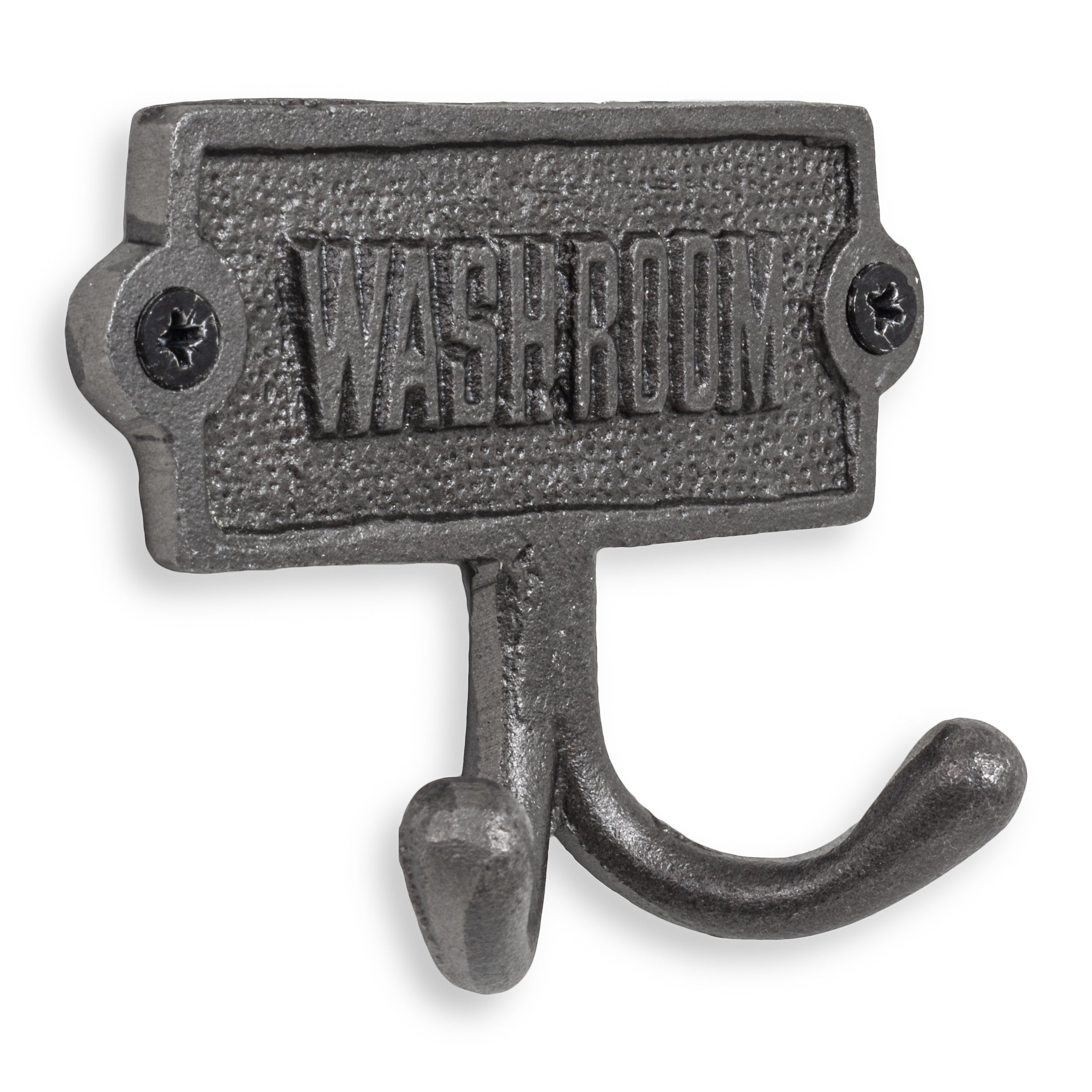 Washroom Door Sign With Hooks - Door Stops, Door Signs & Door Mats