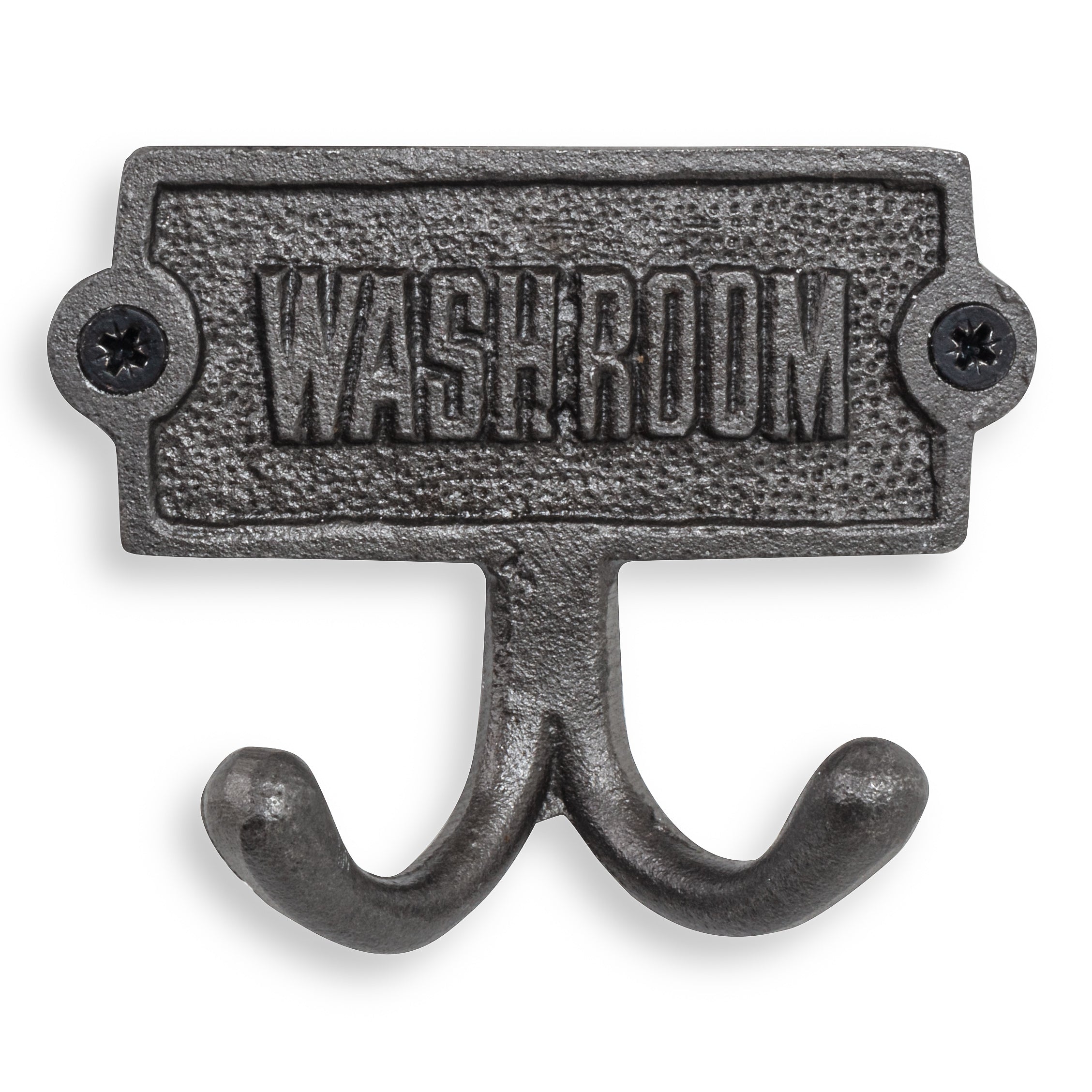 Washroom Door Sign With Hooks