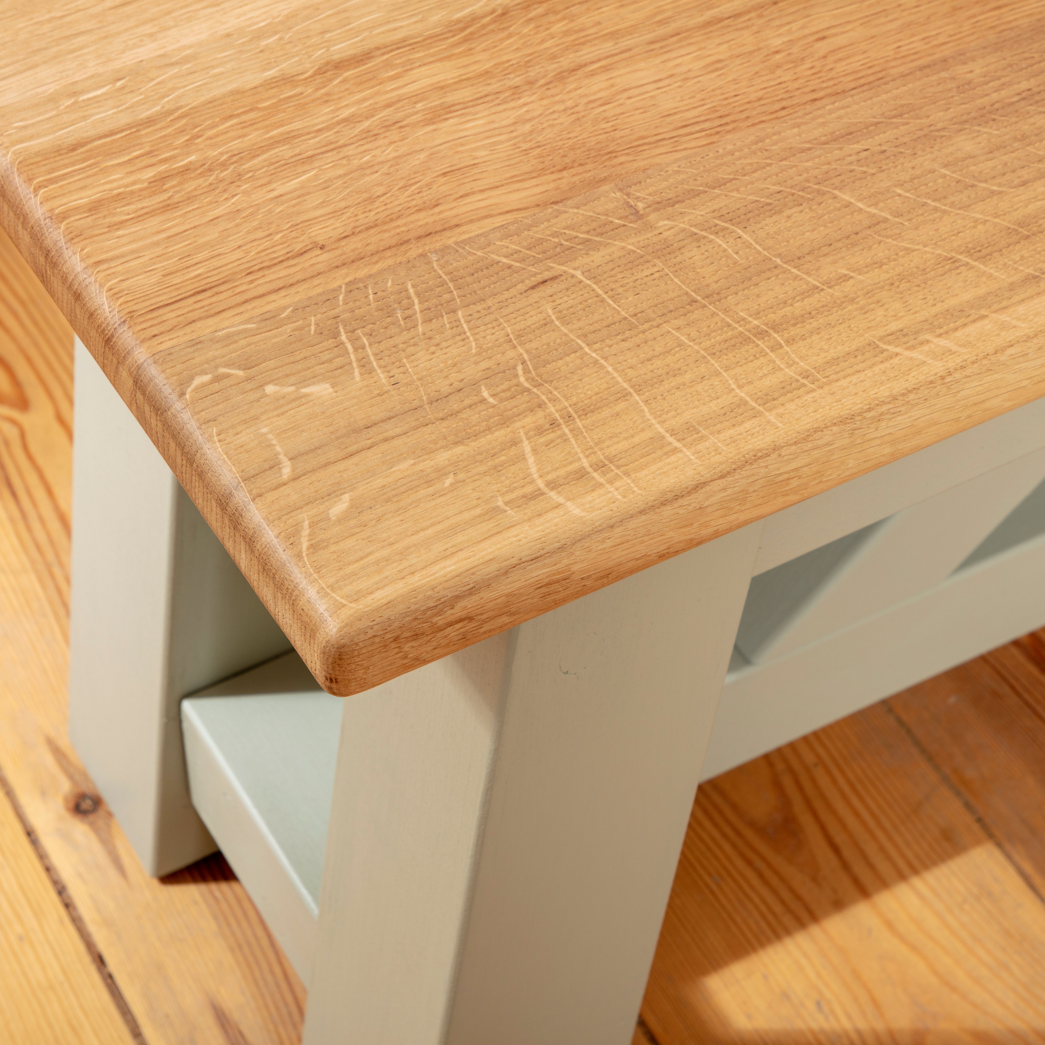 Langley Oak Dining Table And Benches