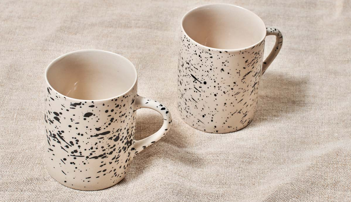 Monochrome Mugs - Set Of 2 - Tableware & Entertaining