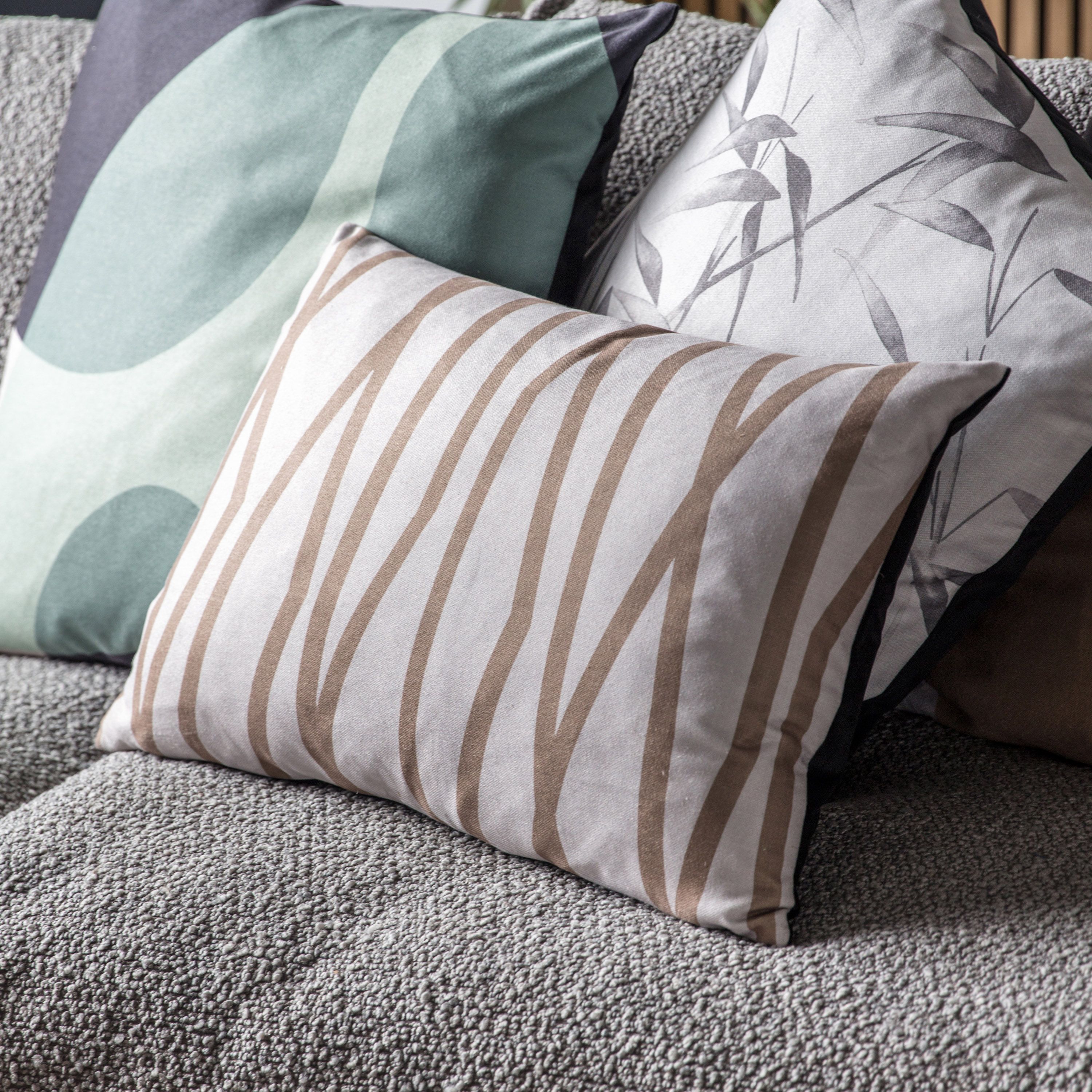 Neutral Abstract Cushion - Soft Furnishings