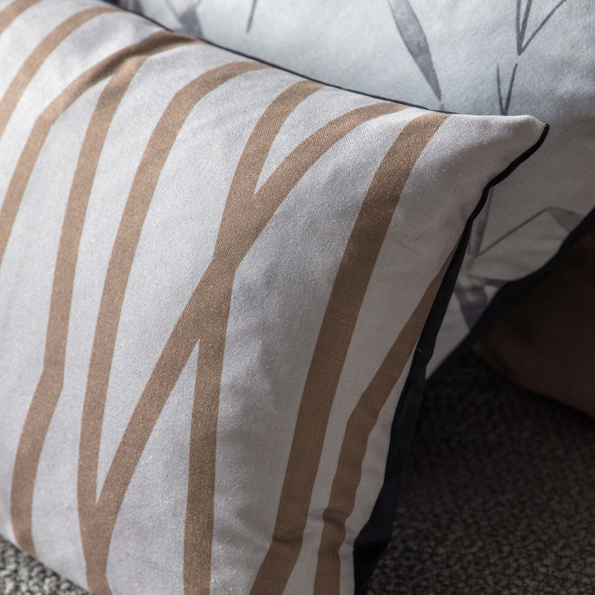 Neutral Abstract Cushion - Soft Furnishings