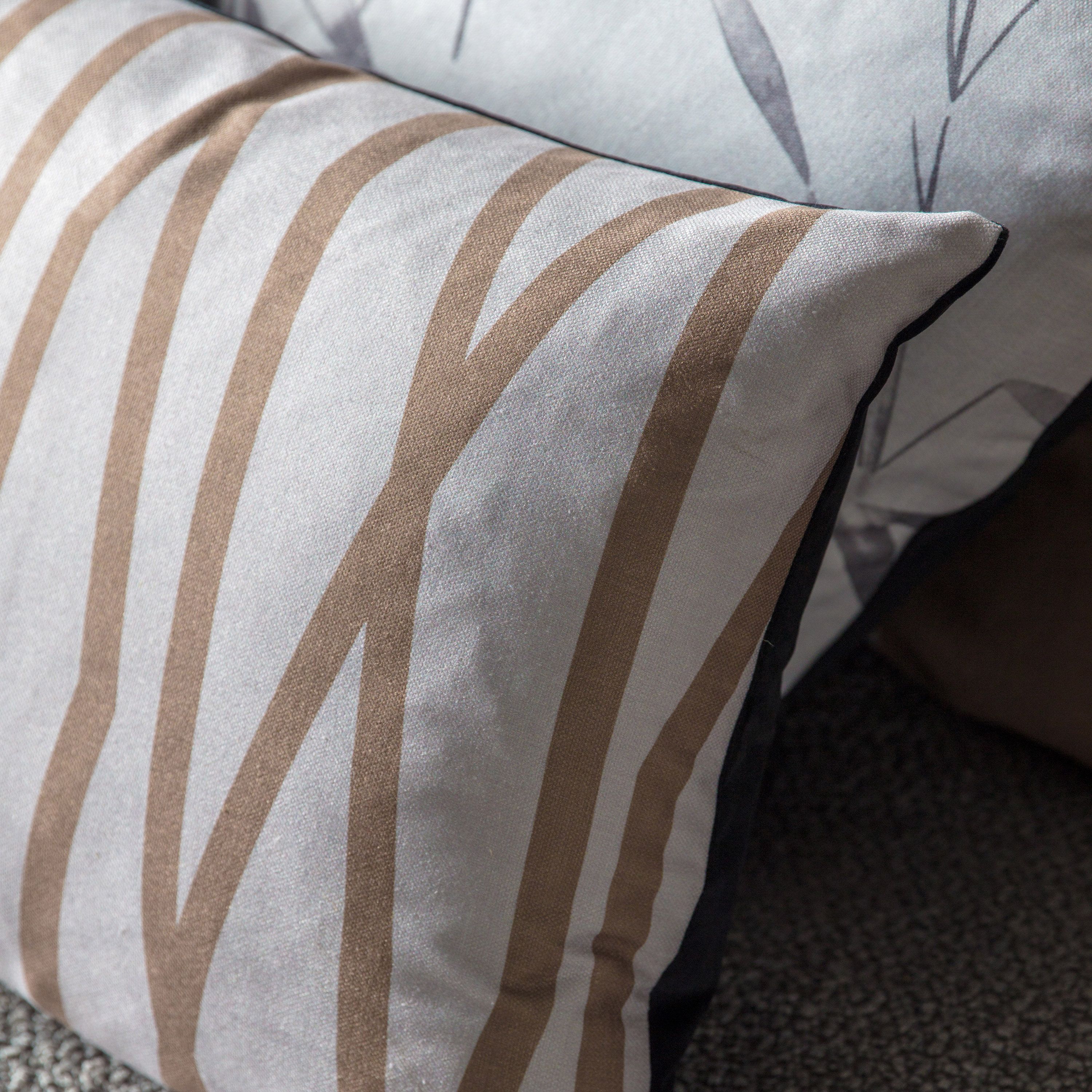 Neutral Abstract Cushion - Soft Furnishings