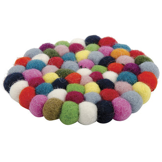 Rainbow Felted Wool Coaster - Tableware & Entertaining