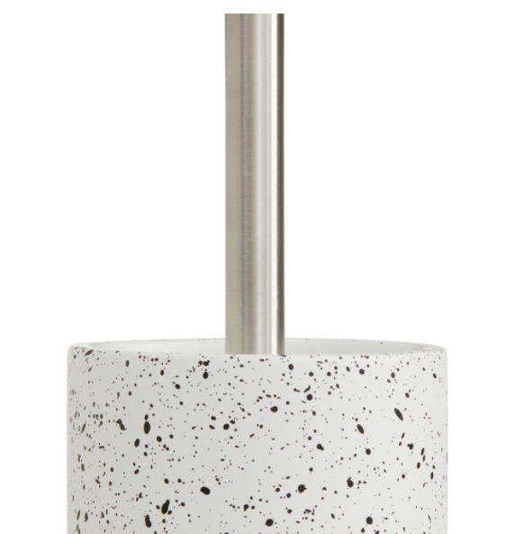 Black And White Terrazzo Toilet Brush - Bathroom