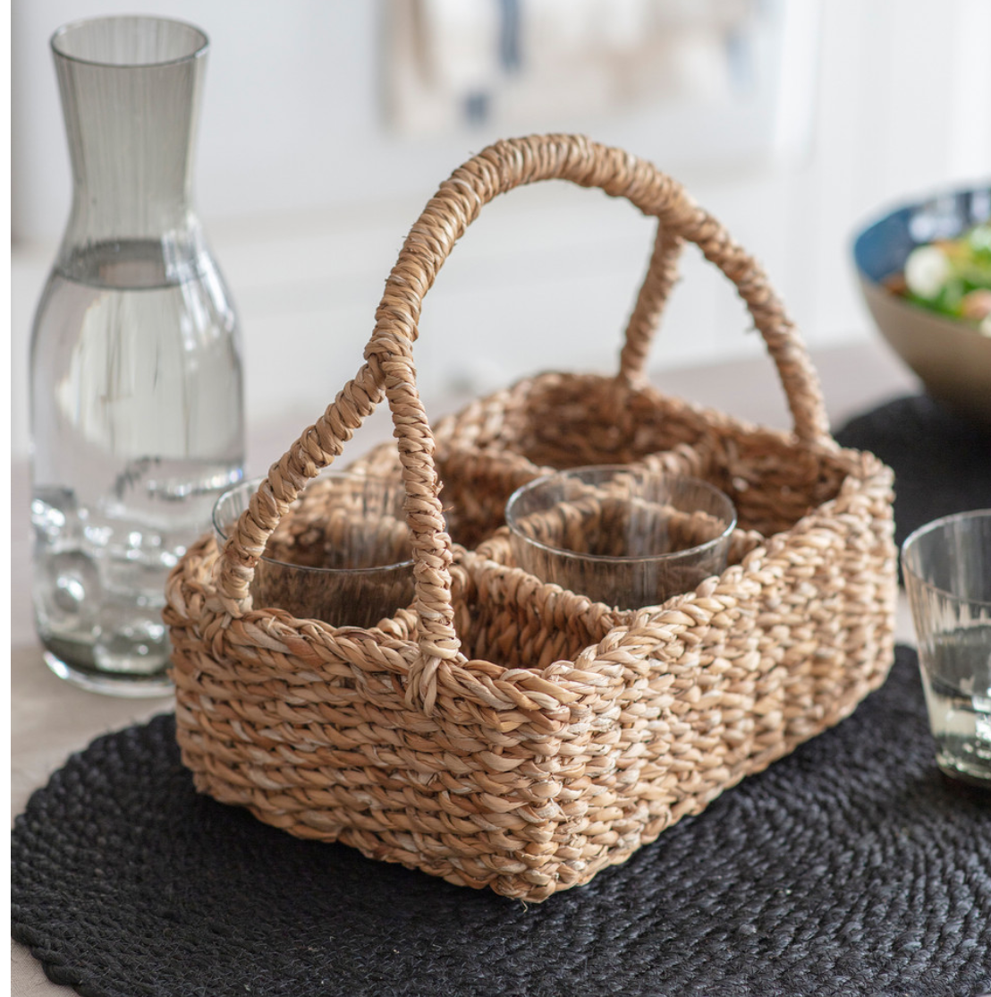 Seagrass Glass Carrier -