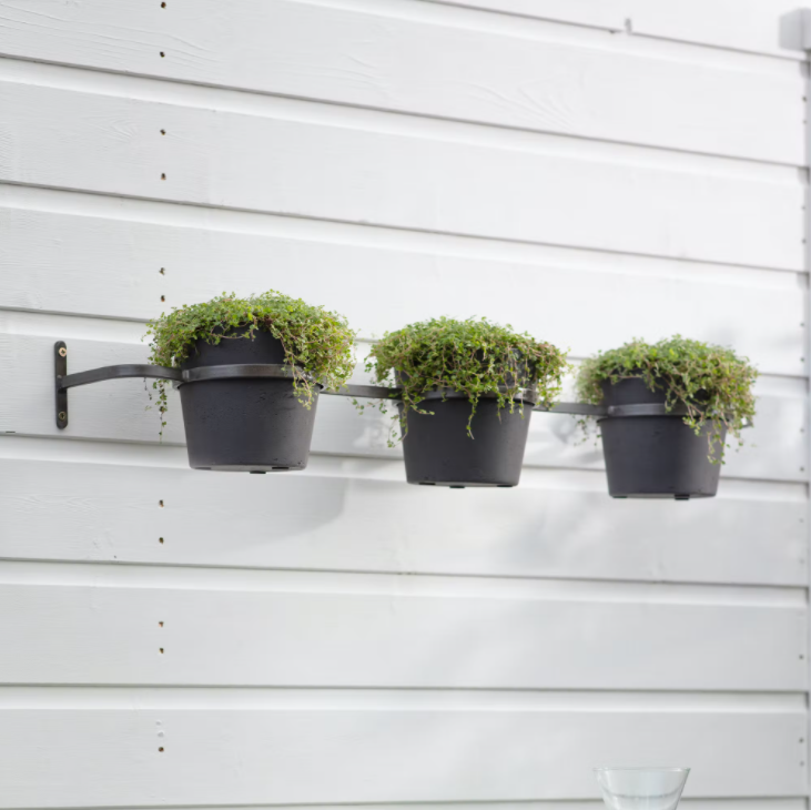 Three Pot Wall Planter - Carbon - Outlet - Save 20%