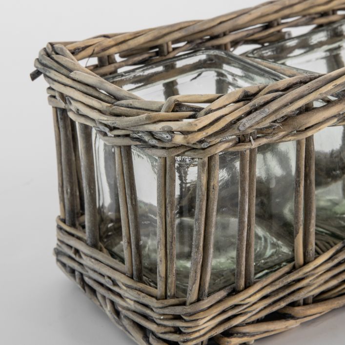 Wicker Candle Holder - Fragrances & Candles
