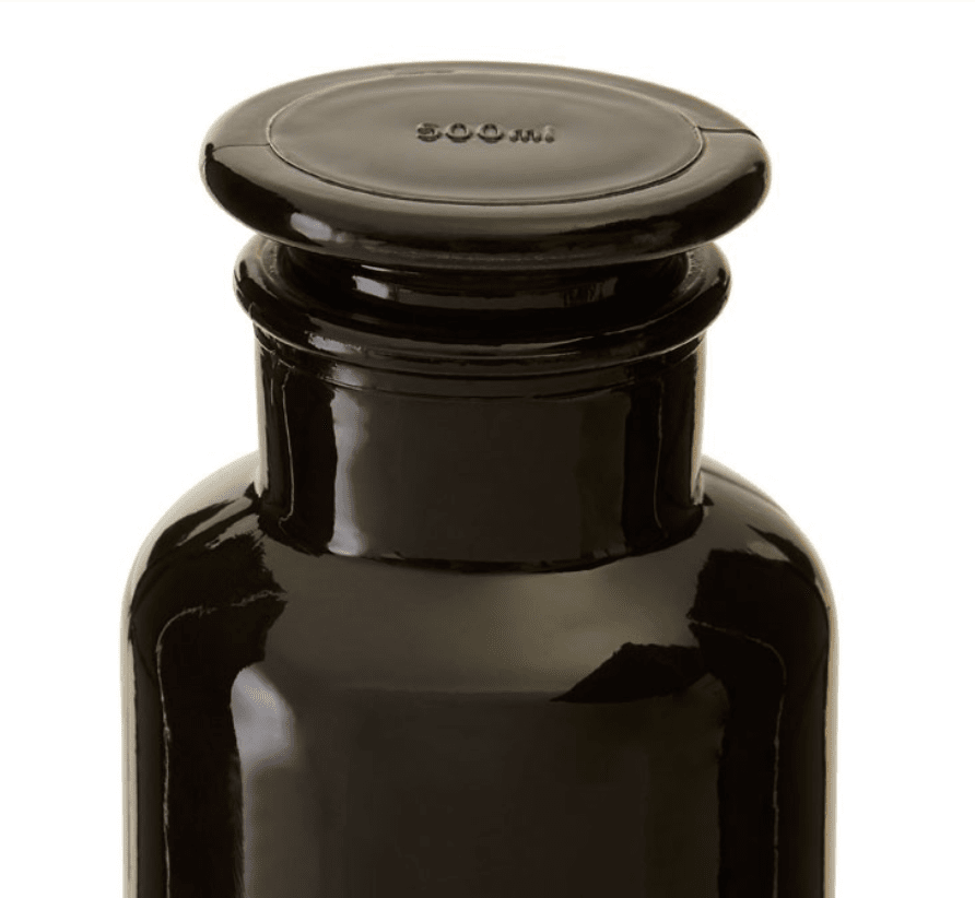 Apothecary Black Bottle - Large