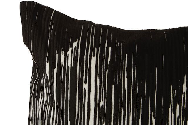 Black and White Embroidered Cushion - Soft Furnishings