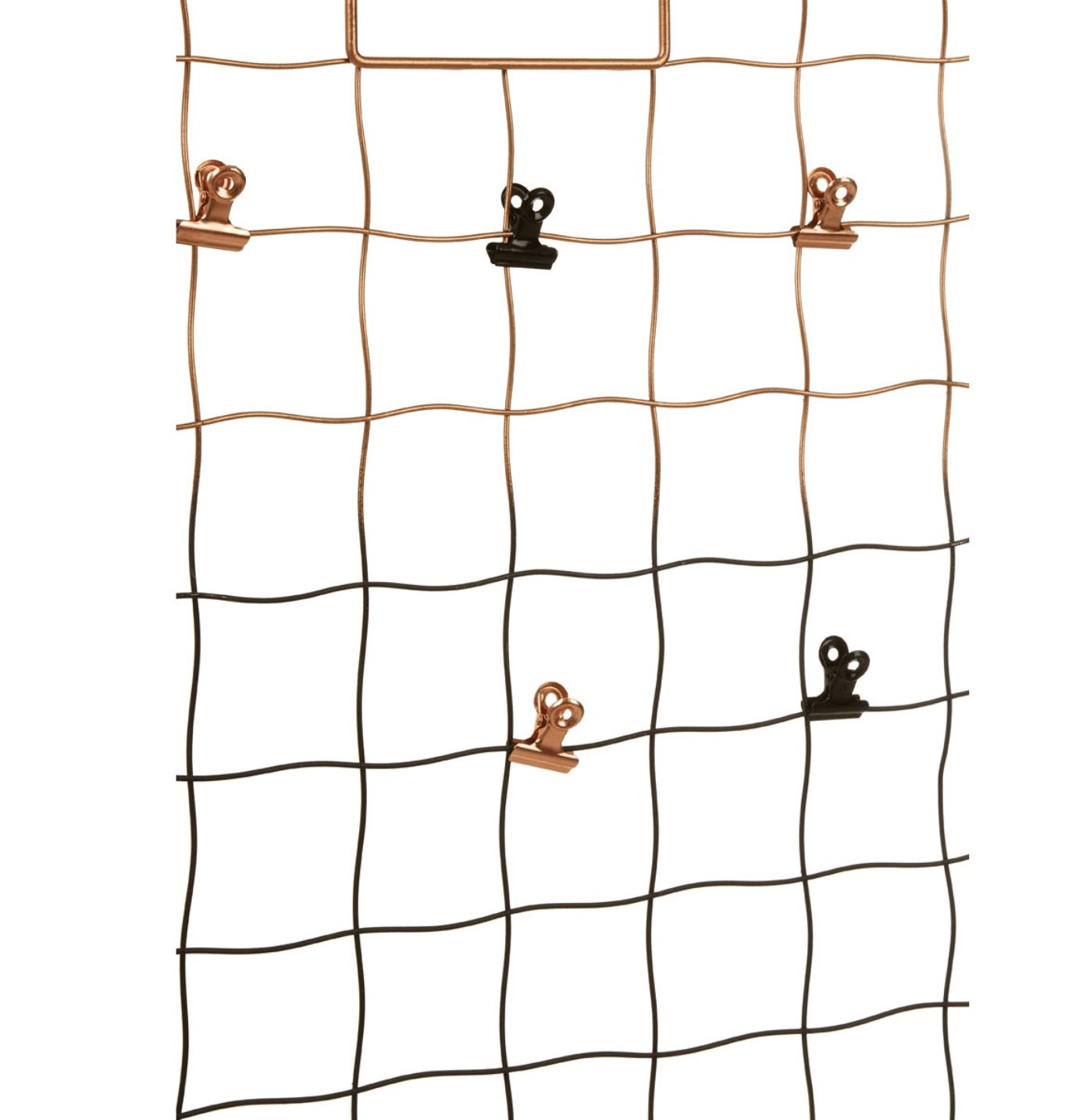 Copper And Black Metal Wall Organiser - Storage