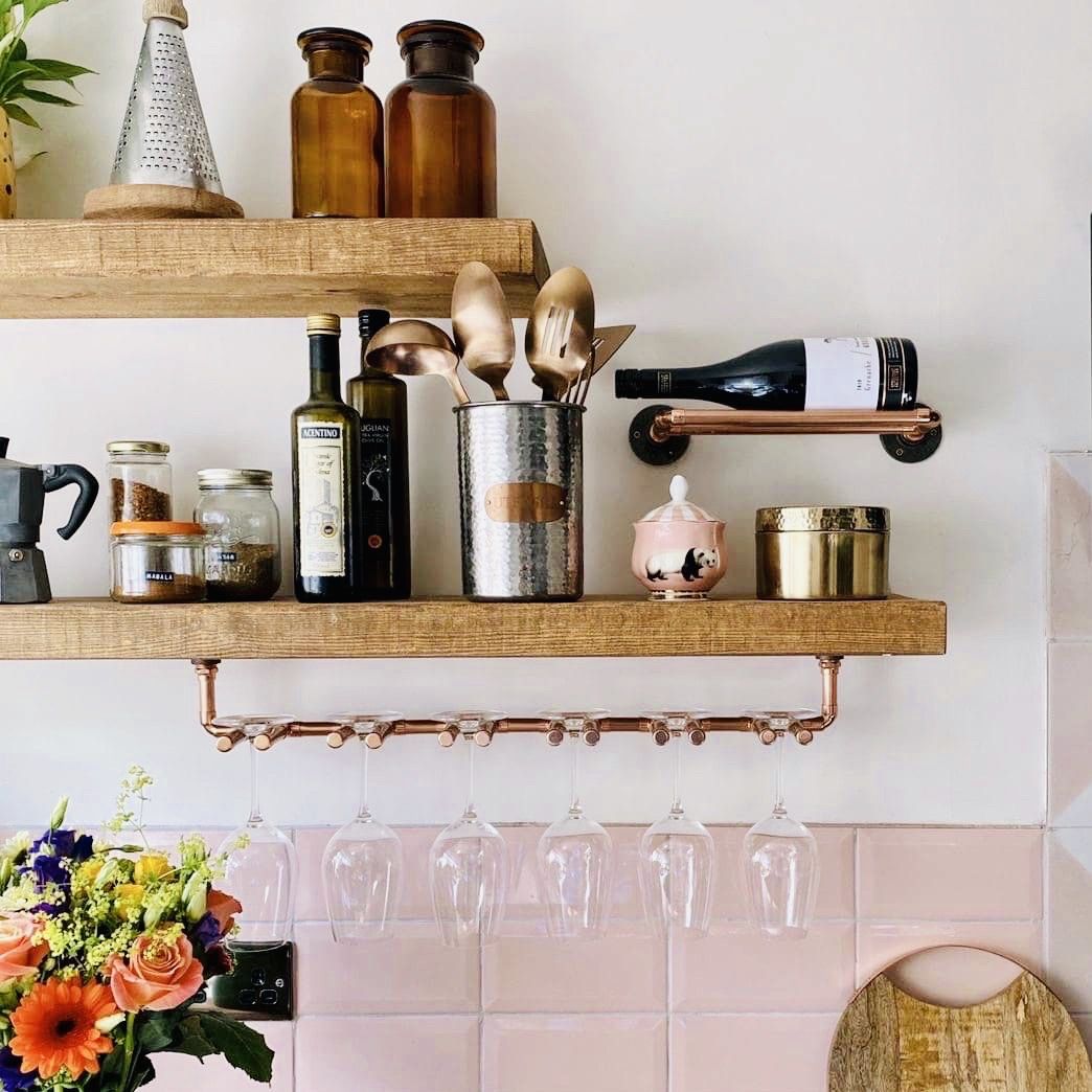 Copper Wine Bottle Holder - Tableware & Entertaining