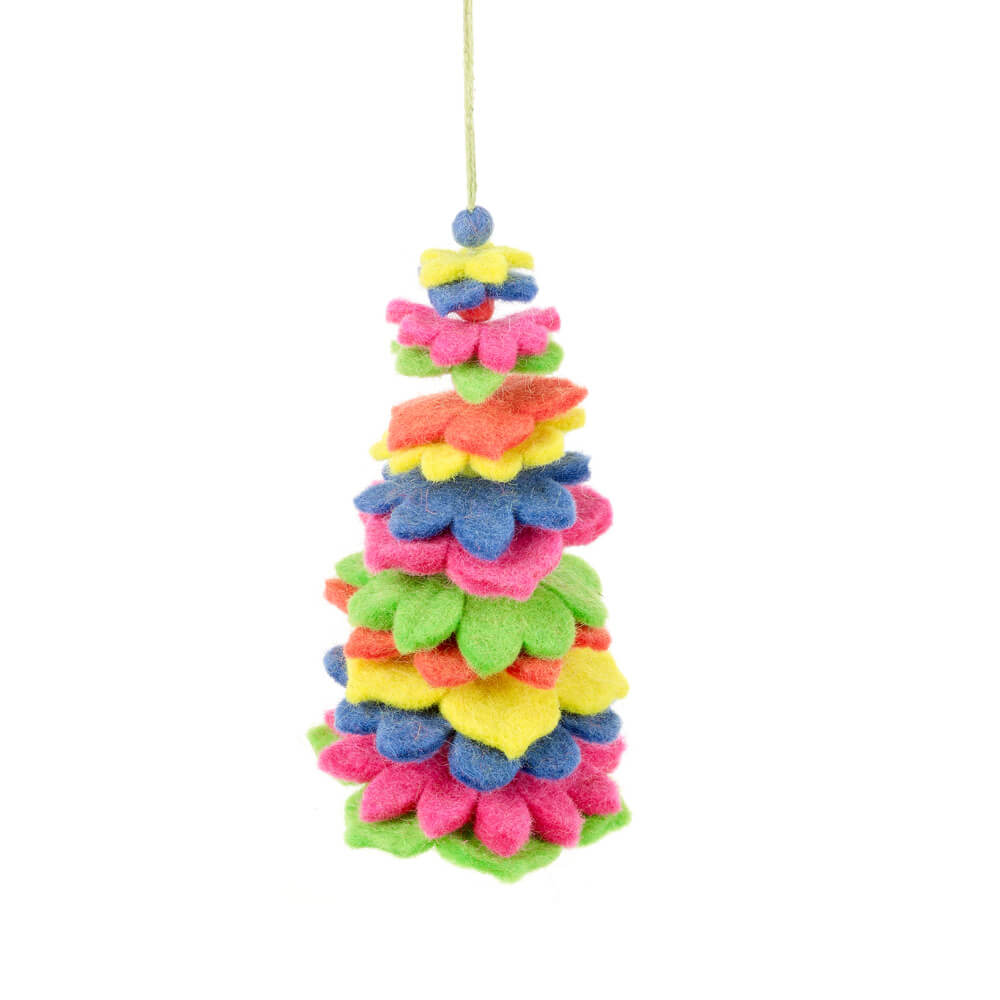 Felt Christmas Tree - Multicoloured - Christmas Decorations
