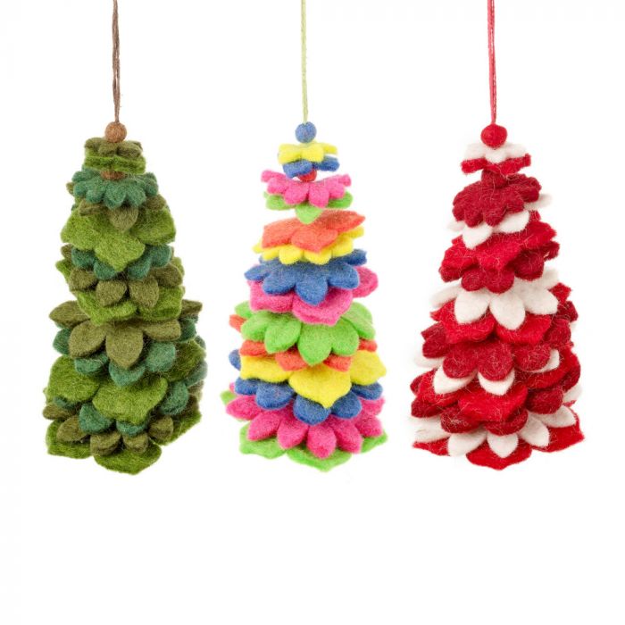 Felt Christmas Tree - Multicoloured - Christmas Decorations